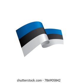 Estonia flag, vector illustration