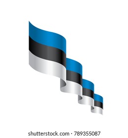 Estonia flag, vector illustration