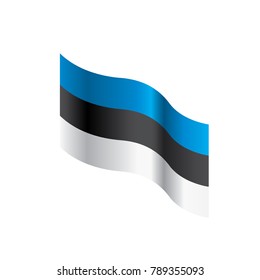 Estonia flag, vector illustration