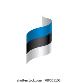 Estonia flag, vector illustration