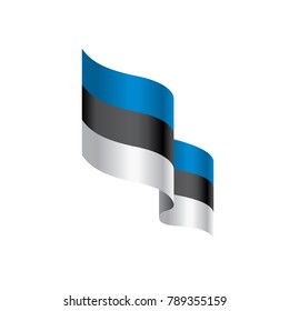 Estonia flag, vector illustration