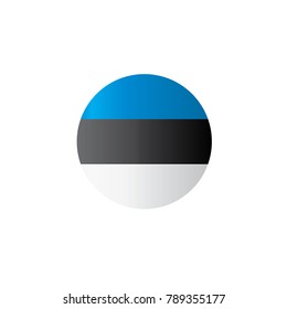 Estonia flag, vector illustration