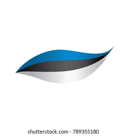 Estonia flag, vector illustration