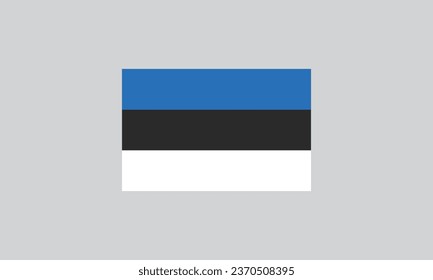 Estonia flag vector illustration Flag icon Standard color Standard size A rectangular flag Computer illustration Digital illustration.