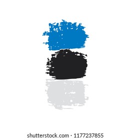 Estonia flag, vector illustration on a white background
