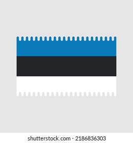 Estonia Flag Vector. National Flag