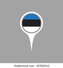 Estonia flag,pin