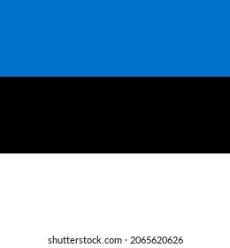Icono de bandera de país cuadrado de Estonia