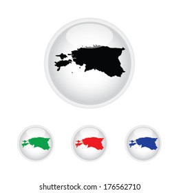 Estonia Icon Illustration with Four Color Variations