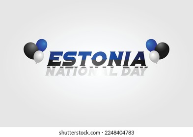 Antecedentes del Día de la Independencia de Estonia con un adorno elegante