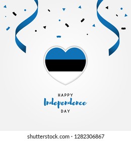 Estonia Independence Day design template. Vector illustration eps 10