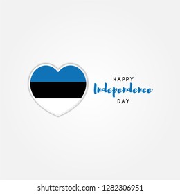 Estonia Independence Day design template. Vector illustration eps 10