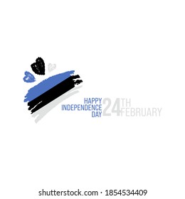 Estonia Independence day. Vector Illustration. Use For Brochures, Printed Materials, Logos, Independence Day