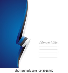 Estonia left side brochure cover vector