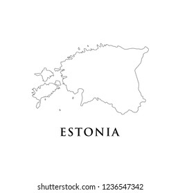 Estonia map icon vector illustration.