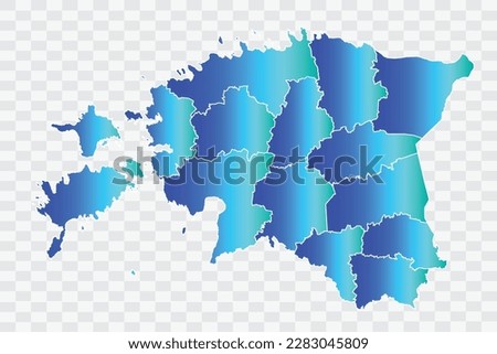 Estonia Map teal blue Color Background quality files png