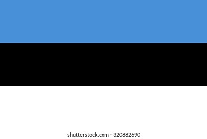 Estonia Nation Flag