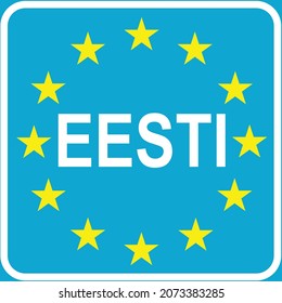 Estonia National borde, Border crossings, Comparison of European road signs