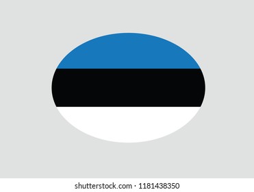 Estonia national flag circle shape country emblem state symbol
