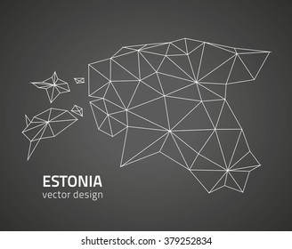Estonia outline map