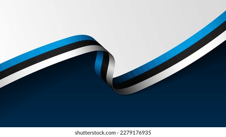 Estonia ribbon flag background. Element of impact for the use you want to make of it.
