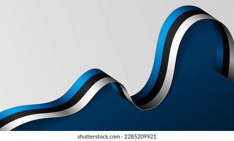 Estonia ribbon flag background. Element of impact for the use you want to make of it.