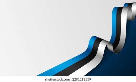 Estonia ribbon flag background. Element of impact for the use you want to make of it.