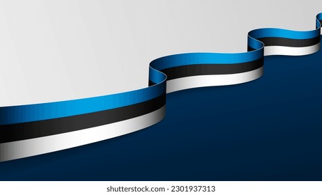 Estonia ribbon flag background. Element of impact for the use you want to make of it.