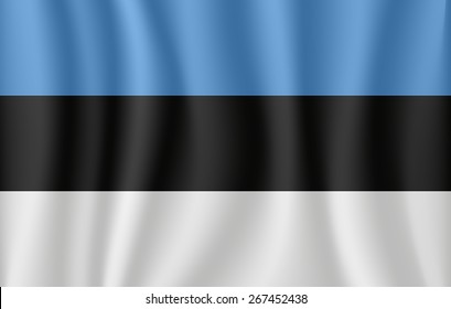 Estonia waving flag