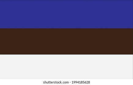 Estonian Flag Illustration Vector country in EU