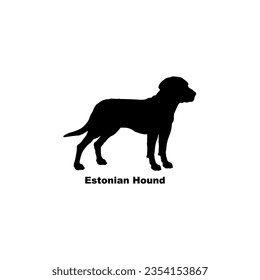Estonian Hound dog silhouette dog breeds Animal Pet