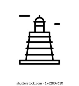 Estonian, lighthouse icon. Simple line, outline vector elements of pharos icons for ui and ux, website or mobile application