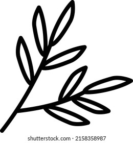 Estragon Zweige Vektorsymbol-Design, Symbol für Konditionen und Gewürze, Lebensmittelzutaten Zeichen, Kräuter und Tafelsauce Stockillustration, Fresh Tarragon Leaves Konzept,