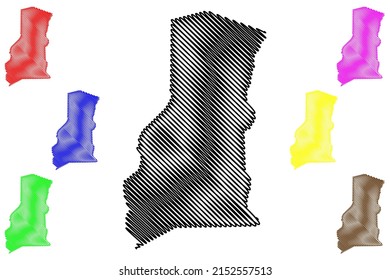 Estrela de Alagoas municipality (Alagoas state, Municipalities of Brazil, Federative Republic of Brazil) map vector illustration, scribble sketch Estrela de Alagoas map