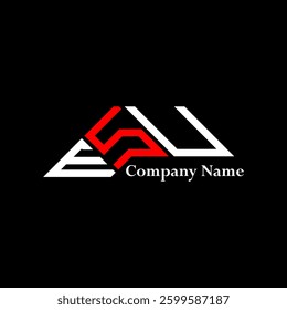 ESU logo design, ESU simple and modern logo. ESU luxurious alphabet design  