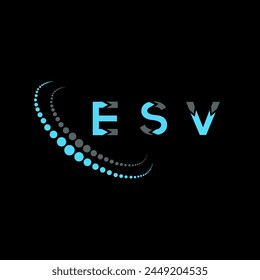 ESV letter logo abstract design. ESV unique design. ESV.
