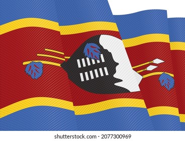 textura de gradiente de inclinación de la bandera de eswatini