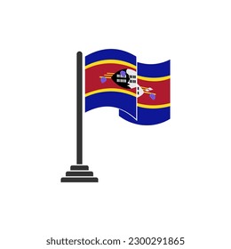 Eswatini flags icon set, Eswatini independence day icon set vector sign symbol