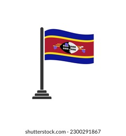 Indicadores Eswatini conjunto de iconos, símbolo del símbolo del símbolo del vector del día de la independencia de Eswatini