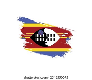 Eswatini Independence day, Eswatini, Eswatini Flag, 3rd September, 3 September, National Day, National Flag of Eswatini, National Flag, Brush Style Flag Typographic Design Typography Vector Eps Icon