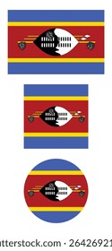 
Vetor PNG da bandeira do Suazilândia. Ícone quadrado e redondo de Eswatini isolado no plano de fundo PNG transparente. Ícone da bandeira do Eswatini.