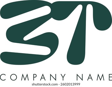 ET creative modern abstract letter logo vector design. Usable for your company or business and brand identity.