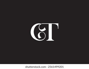 ET initial letter logo design and minimalist logo
