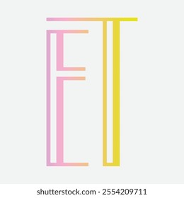 et Initial Letter Logo Symbol