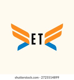 ET Initials Logo Business Template Vector icon