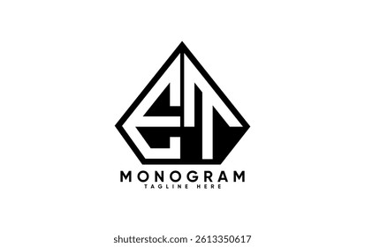 ET letter creative monogram vector logo design.