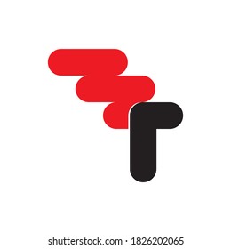 ET letter logo design vector