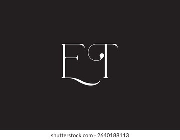 ET Logo Design Creative and Modern Logo Design