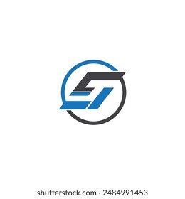 ET logo design vector template