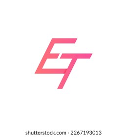 ET Logo, ET Monogram, Initials ET Logo, Letter ET Logo Design